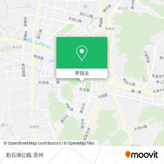 彩石湖公园地图