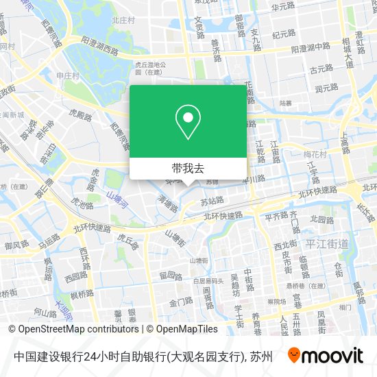 中国建设银行24小时自助银行(大观名园支行)地图