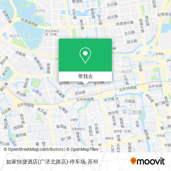 如家快捷酒店(广济北路店)-停车场地图