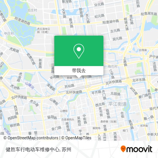 健胜车行电动车维修中心地图