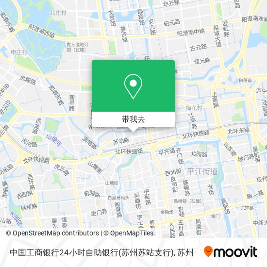 中国工商银行24小时自助银行(苏州苏站支行)地图