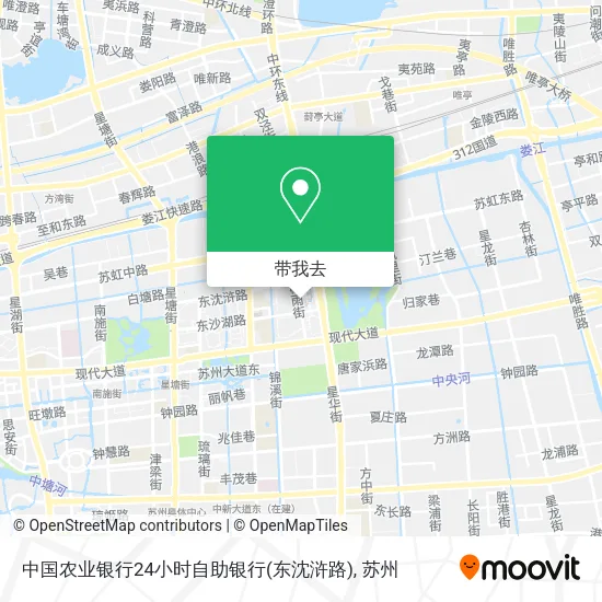 中国农业银行24小时自助银行(东沈浒路)地图