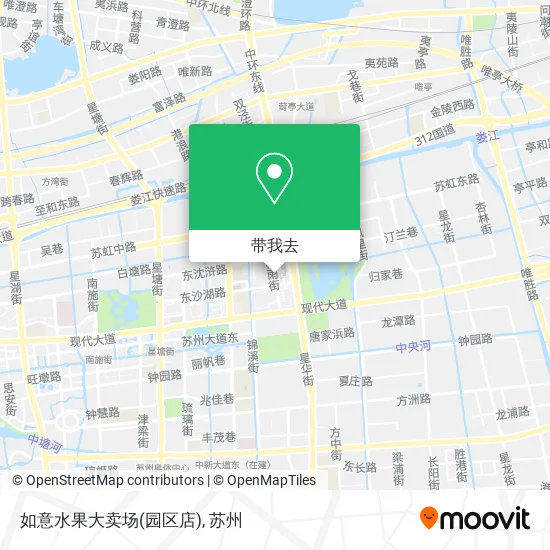 如意水果大卖场(园区店)地图