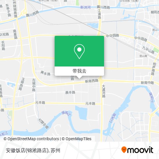 安徽饭店(锦淞路店)地图