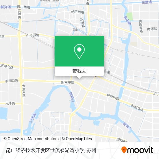 昆山经济技术开发区世茂蝶湖湾小学地图