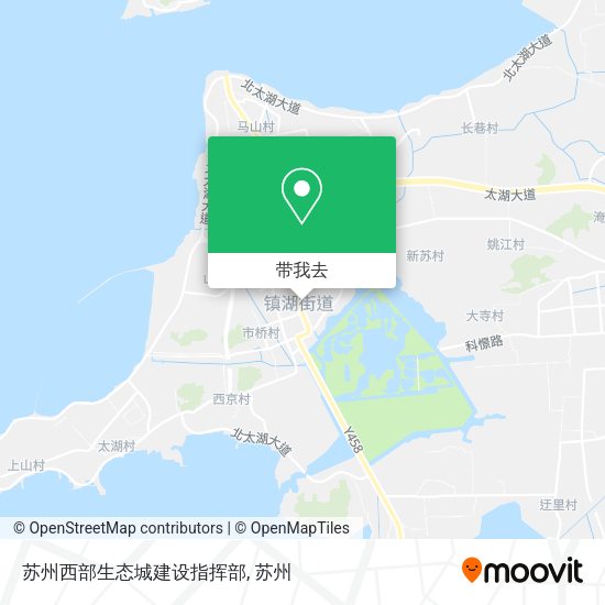 苏州西部生态城建设指挥部地图