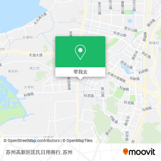 苏州高新区匡氏日用商行地图