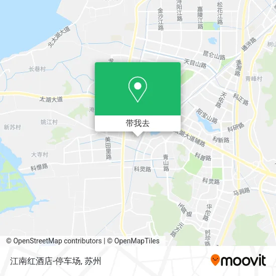 江南红酒店-停车场地图