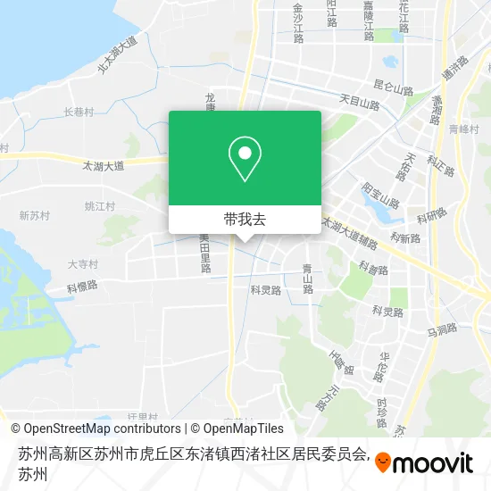 苏州高新区苏州市虎丘区东渚镇西渚社区居民委员会地图