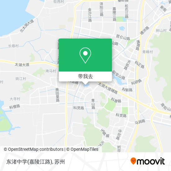 东渚中学(嘉陵江路)地图