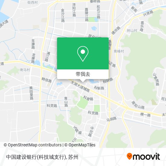 中国建设银行(科技城支行)地图