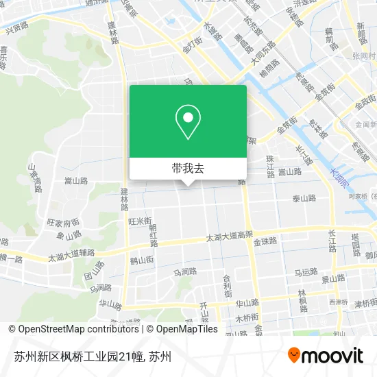 苏州新区枫桥工业园21幢地图
