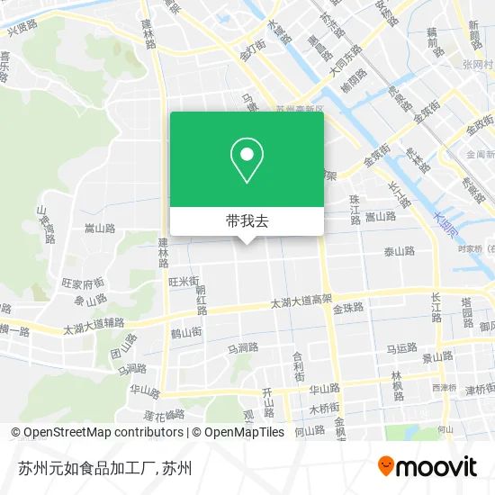 苏州元如食品加工厂地图