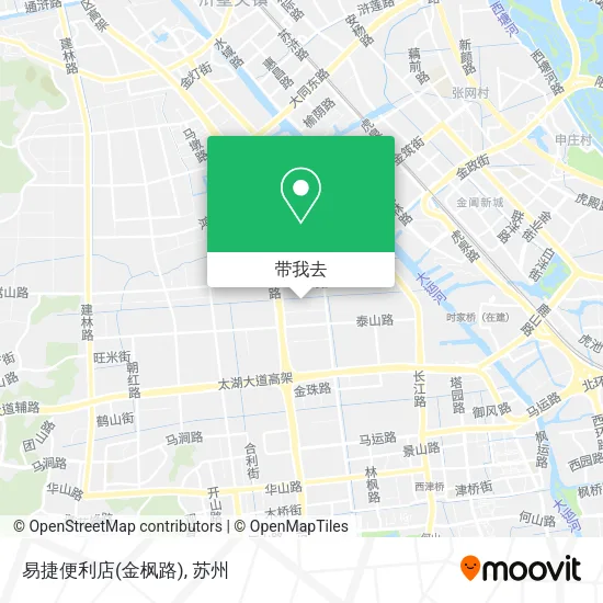 易捷便利店(金枫路)地图