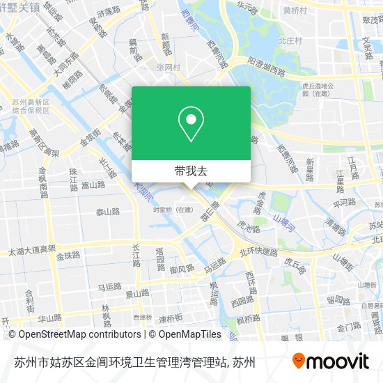 苏州市姑苏区金阊环境卫生管理湾管理站地图