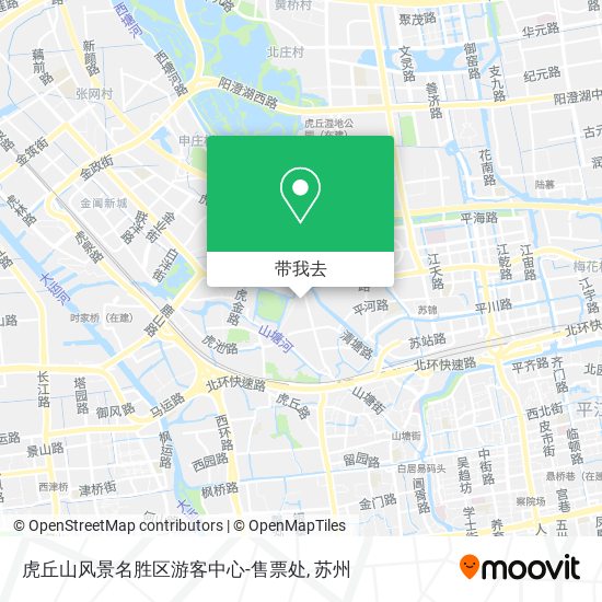 虎丘山风景名胜区游客中心-售票处地图