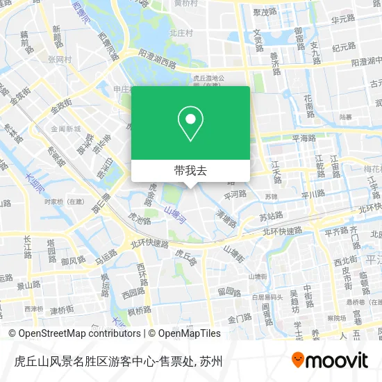 虎丘山风景名胜区游客中心-售票处地图
