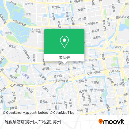 维也纳酒店(苏州火车站店)地图