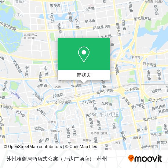 苏州雅馨居酒店式公寓（万达广场店）地图