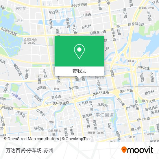 万达百货-停车场地图