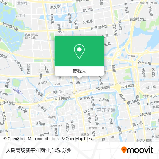 人民商场新平江商业广场地图