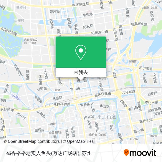 蜀香格格老实人鱼头(万达广场店)地图