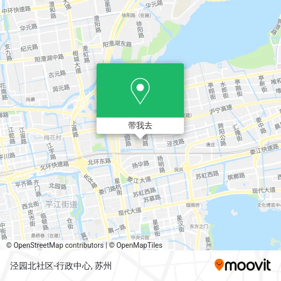 泾园北社区-行政中心地图