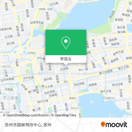 苏州市园林驾培中心地图