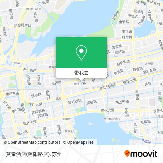 莫泰酒店(跨阳路店)地图