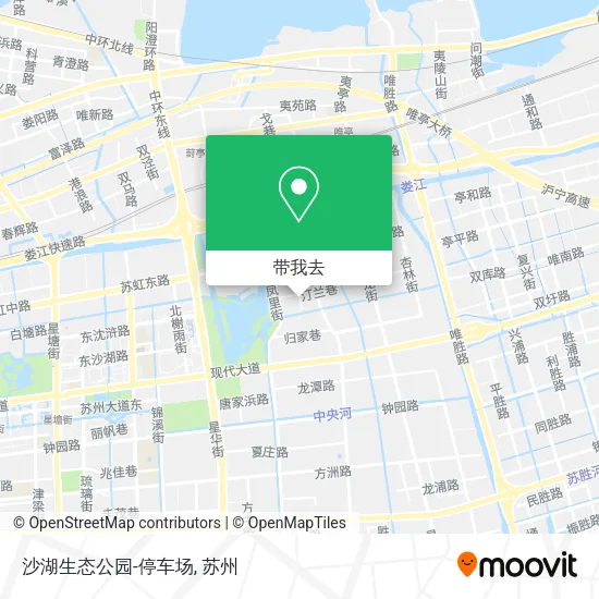 沙湖生态公园-停车场地图