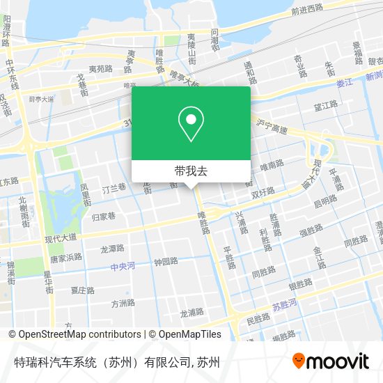 特瑞科汽车系统（苏州）有限公司地图