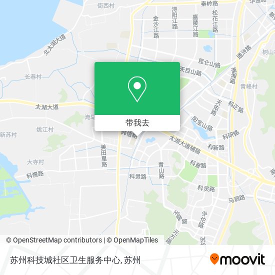 苏州科技城社区卫生服务中心地图