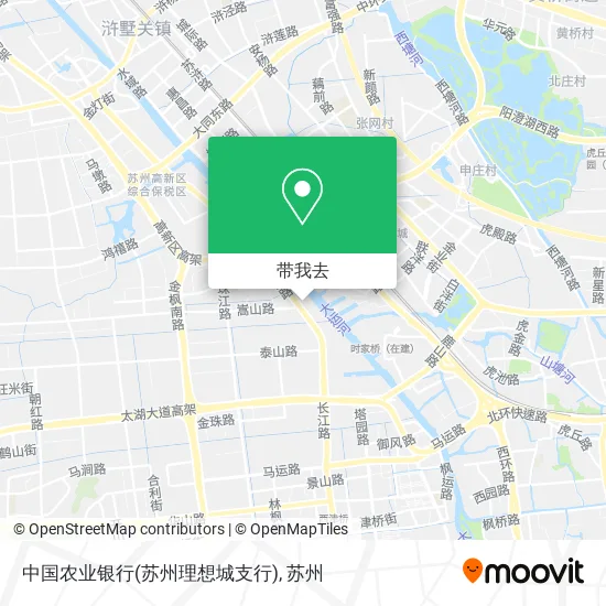 中国农业银行(苏州理想城支行)地图