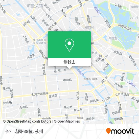 长江花园-38幢地图