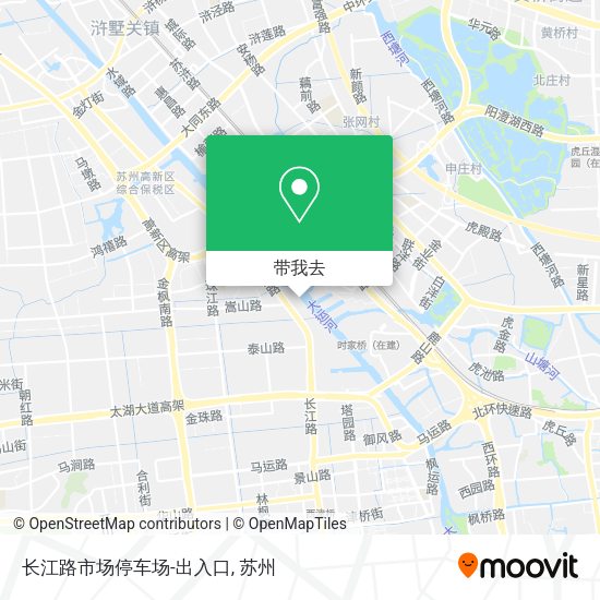 长江路市场停车场-出入口地图