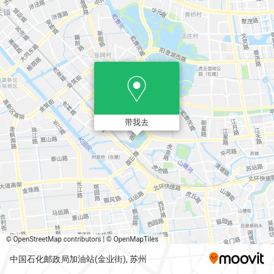 中国石化邮政局加油站(金业街)地图