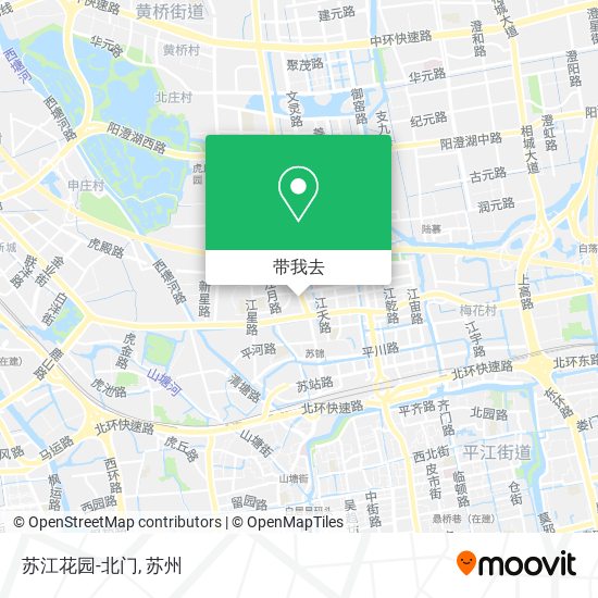 苏江花园-北门地图