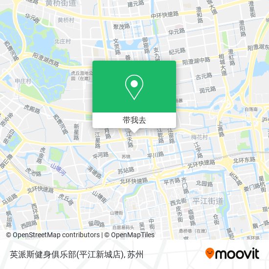英派斯健身俱乐部(平江新城店)地图
