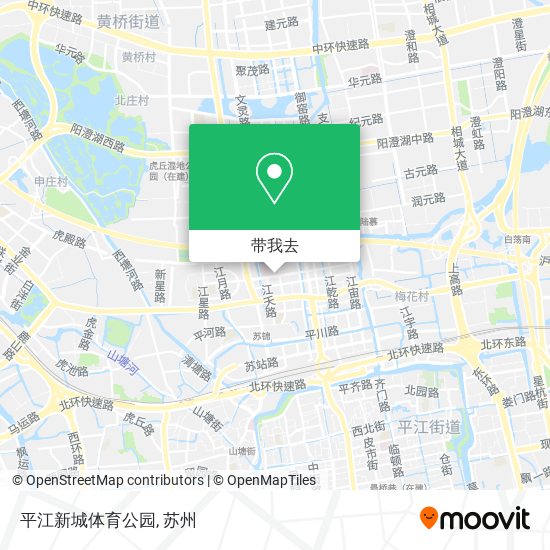 平江新城体育公园地图