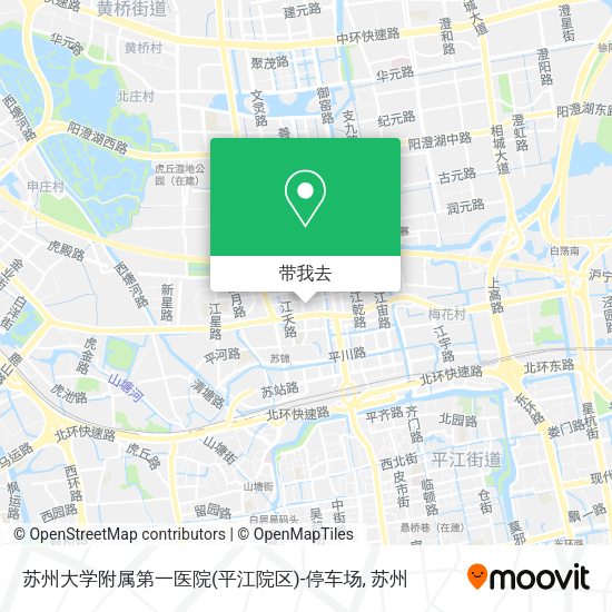 苏州大学附属第一医院(平江院区)-停车场地图