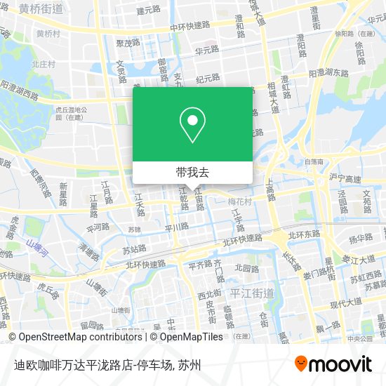 迪欧咖啡万达平泷路店-停车场地图
