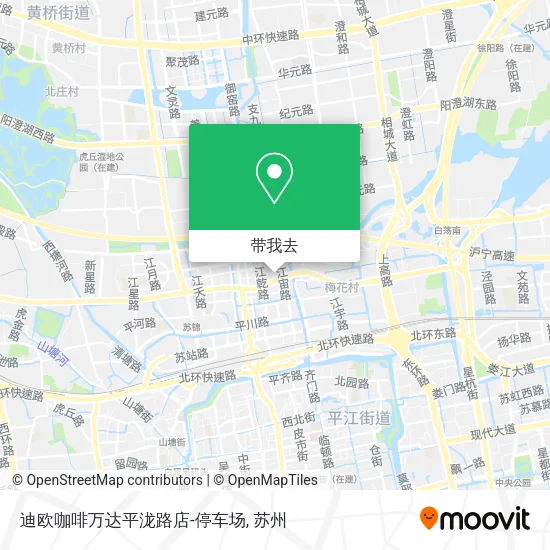 迪欧咖啡万达平泷路店-停车场地图