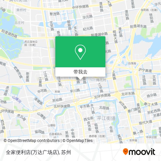 全家便利店(万达广场店)地图