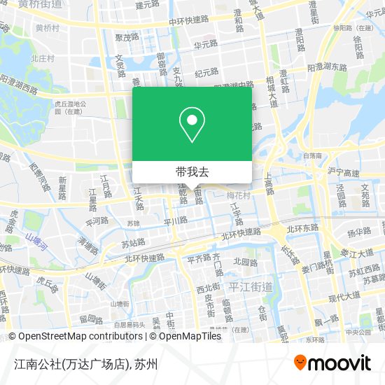 江南公社(万达广场店)地图