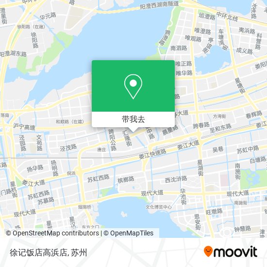 徐记饭店高浜店地图