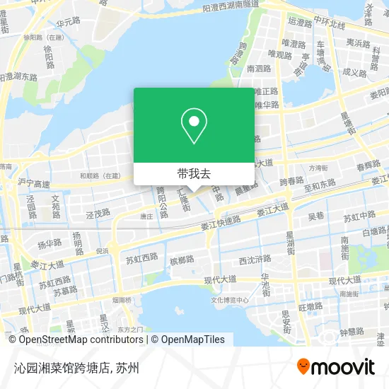 沁园湘菜馆跨塘店地图