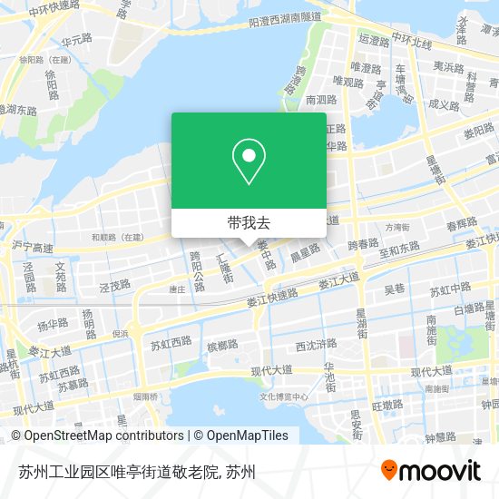 苏州工业园区唯亭街道敬老院地图