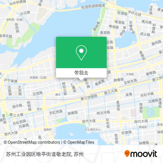 苏州工业园区唯亭街道敬老院地图