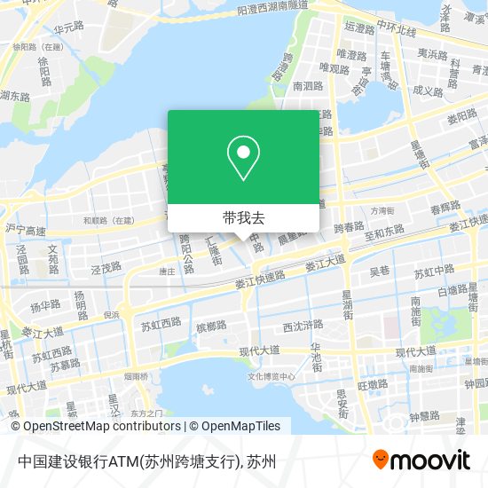 中国建设银行ATM(苏州跨塘支行)地图