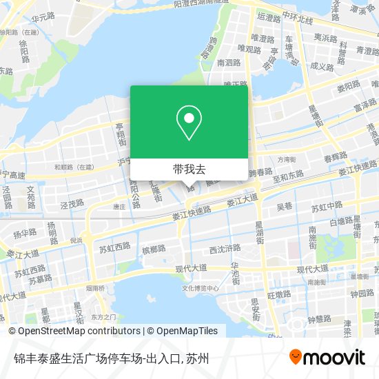锦丰泰盛生活广场停车场-出入口地图